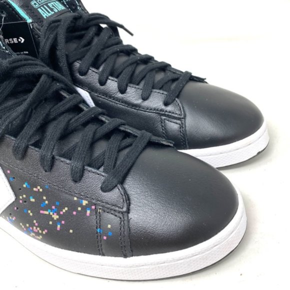 Converse Pro Leather Basketball High NBA Jam Shoes Black Men's Sneakers 171313C - Picture 6 of 11